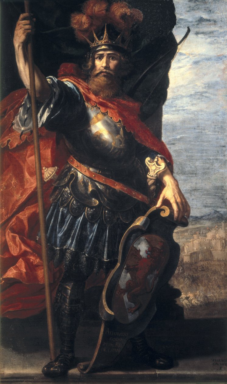 Vizigotların kralı Athaulf'un portresi by Vincenzo Carducci