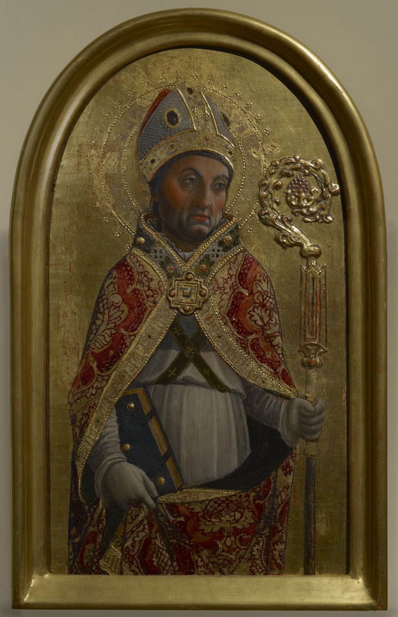 Aziz Sirus, c.1460 (panelde sıcaklık) by Vincenzo Foppa