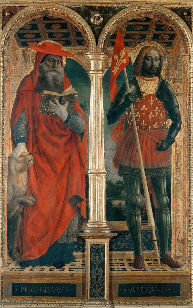 Aziz Jerome ve İskender. Santa Maria delle Grazie