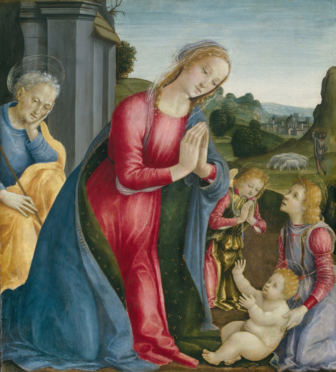 Mesih Çocuğunun Tapınması, c. 1490. by Vincenzo Frediani
