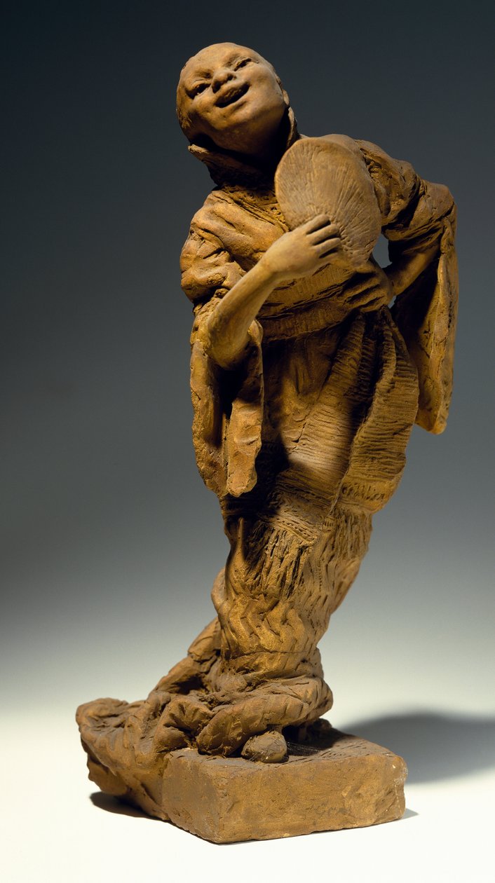 Şarkıcı, Vincenzo Gemito (1852-1929), pişmiş toprak heykeller, İtalya by Vincenzo Gemito