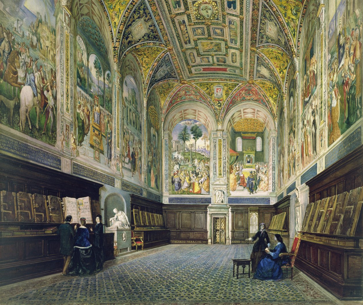 Piccolomini Kütüphanesi, Siena by Vincenzo Marchi