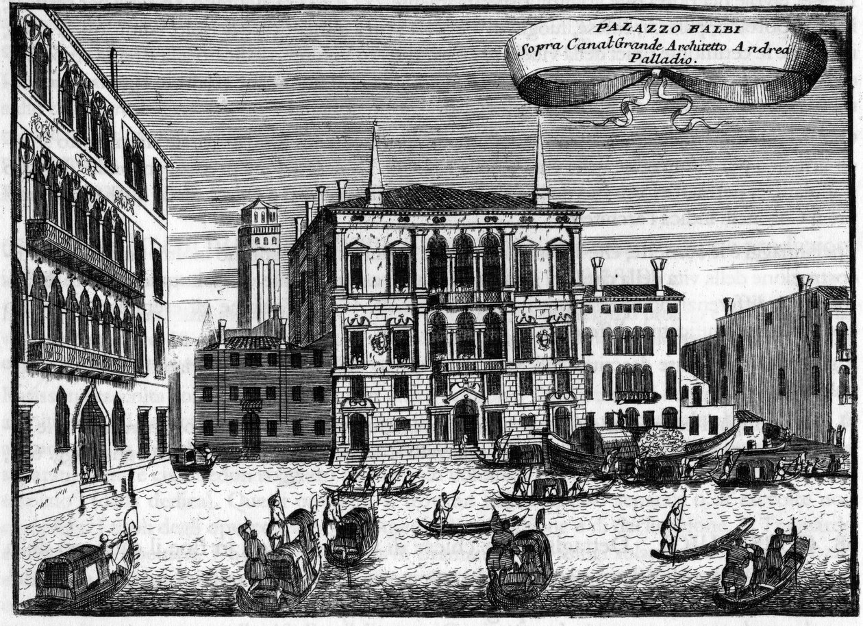 Venedik İtalya: Palazzo Balbi, mimar Andrea Palladio