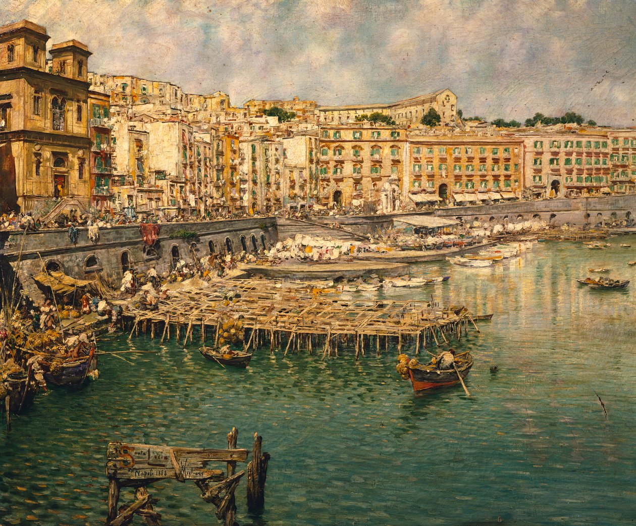 Napoli'deki Saint Lucia by Vincenzo Migliaro