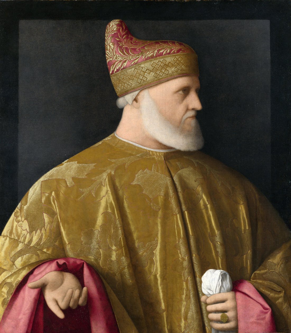 Doge Portresi, Andrea Gritti (1455-1538) tuval üzerine yağlı boya, yaklaşık 1530 by Vincenzo di Biagio Catena