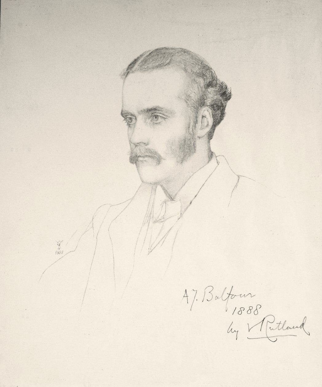 Arthur Balfour, 1888 by Violet Manners