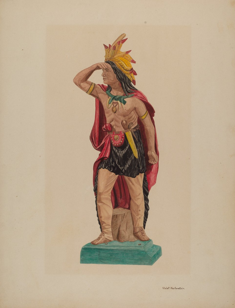 Puro Mağazası Indian, c. 1941. by Violet Hartenstein