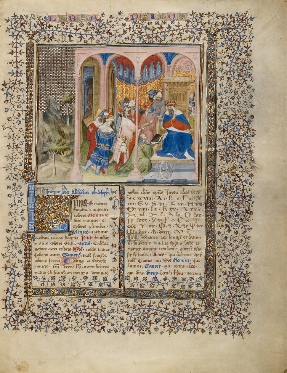 Alchandreus Çalışmasını Bir Krala Sunar by Virgil Master