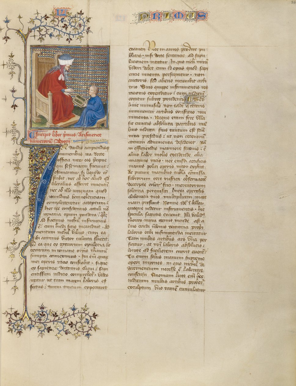 Boethius Genç Bir Çocuğa Aritmetik Öğretiyor by Virgil Master