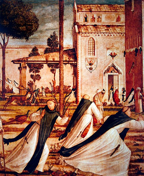 ಸೇಂಟ್ ಜೆರೋಮ್ ಟೇಮಿಂಗ್ ದಿ ಲಯನ್ ನ ವಿವರ, c.1501-09turk by Vittore Carpaccio