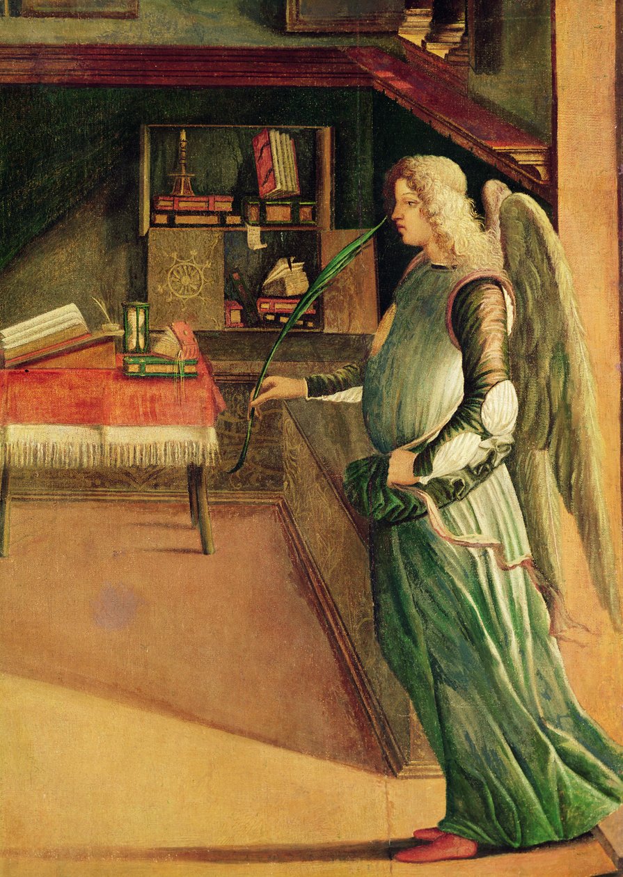 Aziz Ursula Rüyasından meleğin detayı, c.1490-96 (257437 detayı) by Vittore Carpaccio