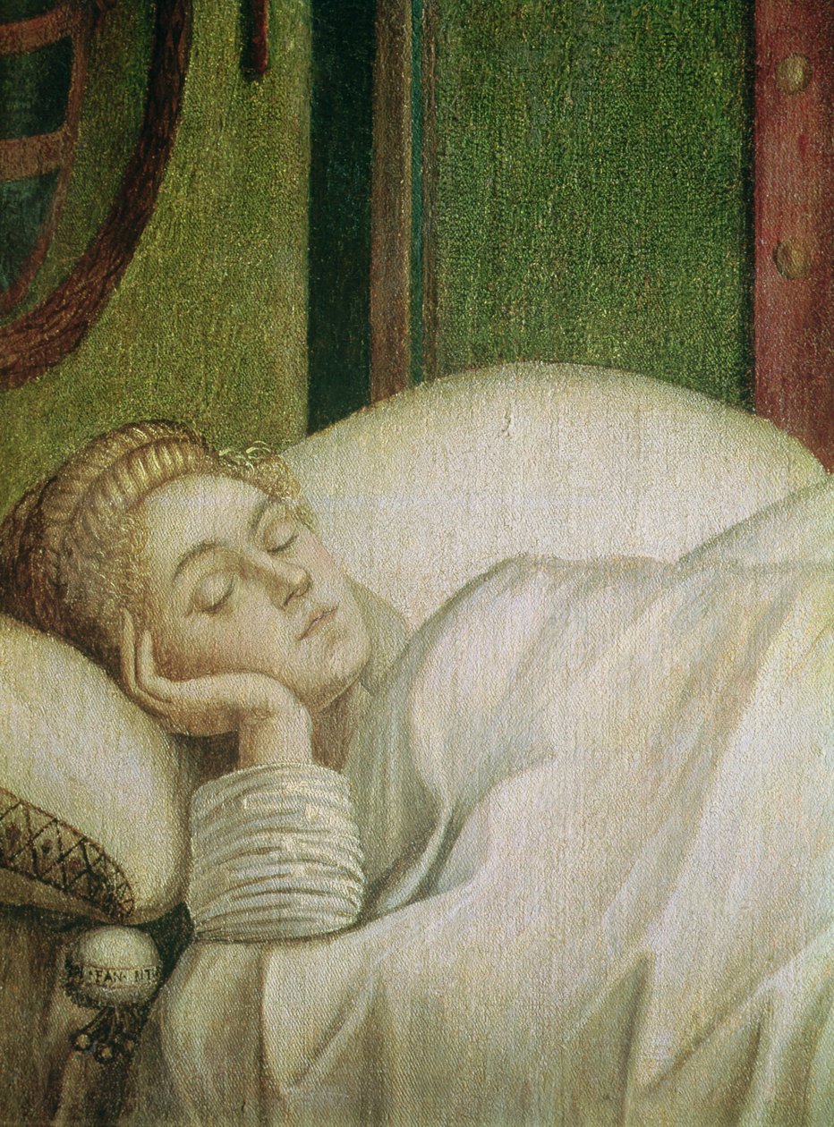 Aziz Ursula Rüyası, 1495 (tuval üzerine tempera) (tüm resim için 686