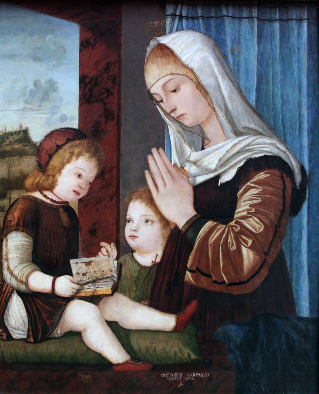 Çocuklu Madonna ve Vaftizci Yahya by Vittore Carpaccio