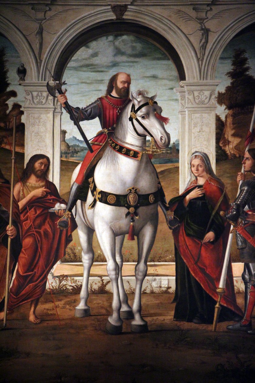 At sırtında San Vitale by Vittore Carpaccio