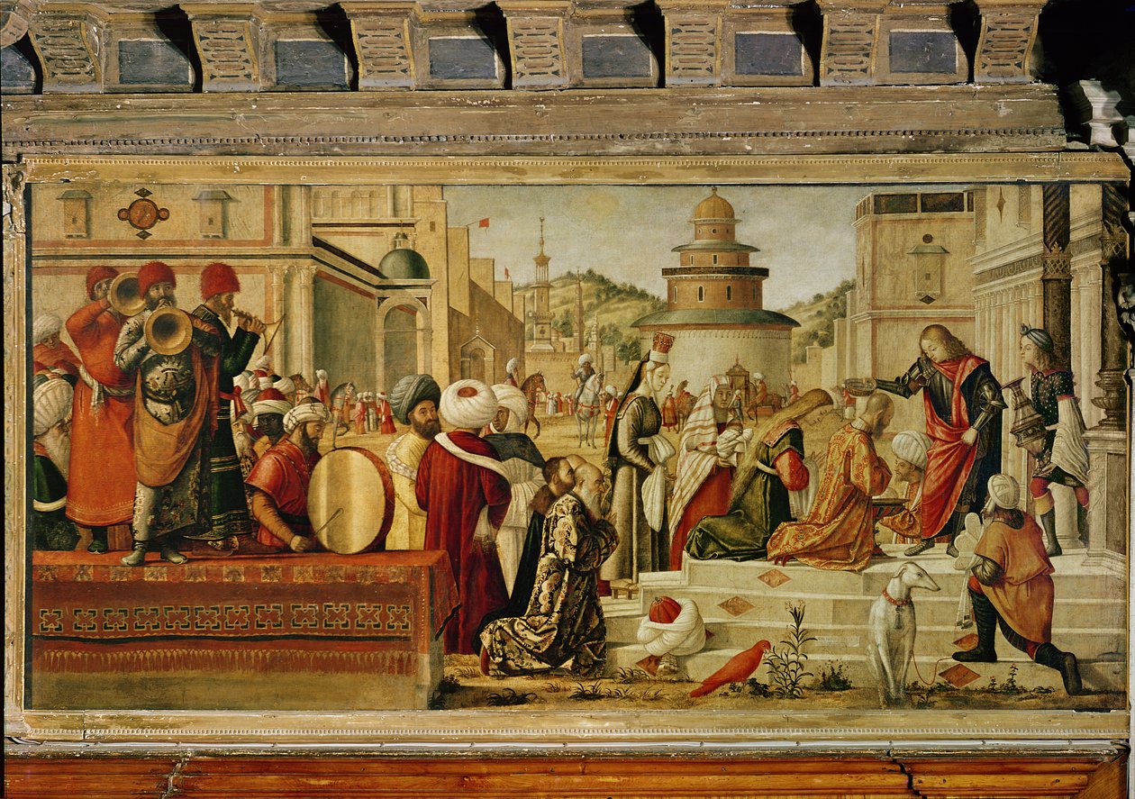 Aziz George Ulusları Vaftiz Etmek, 1501-07 by Vittore Carpaccio