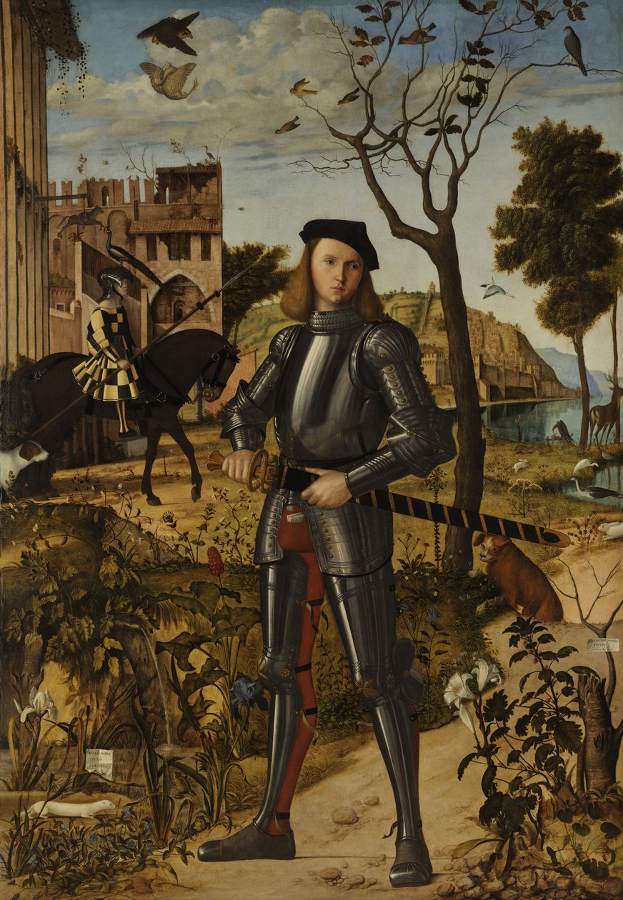 Manzaradaki Genç Şövalye by Vittore Carpaccio