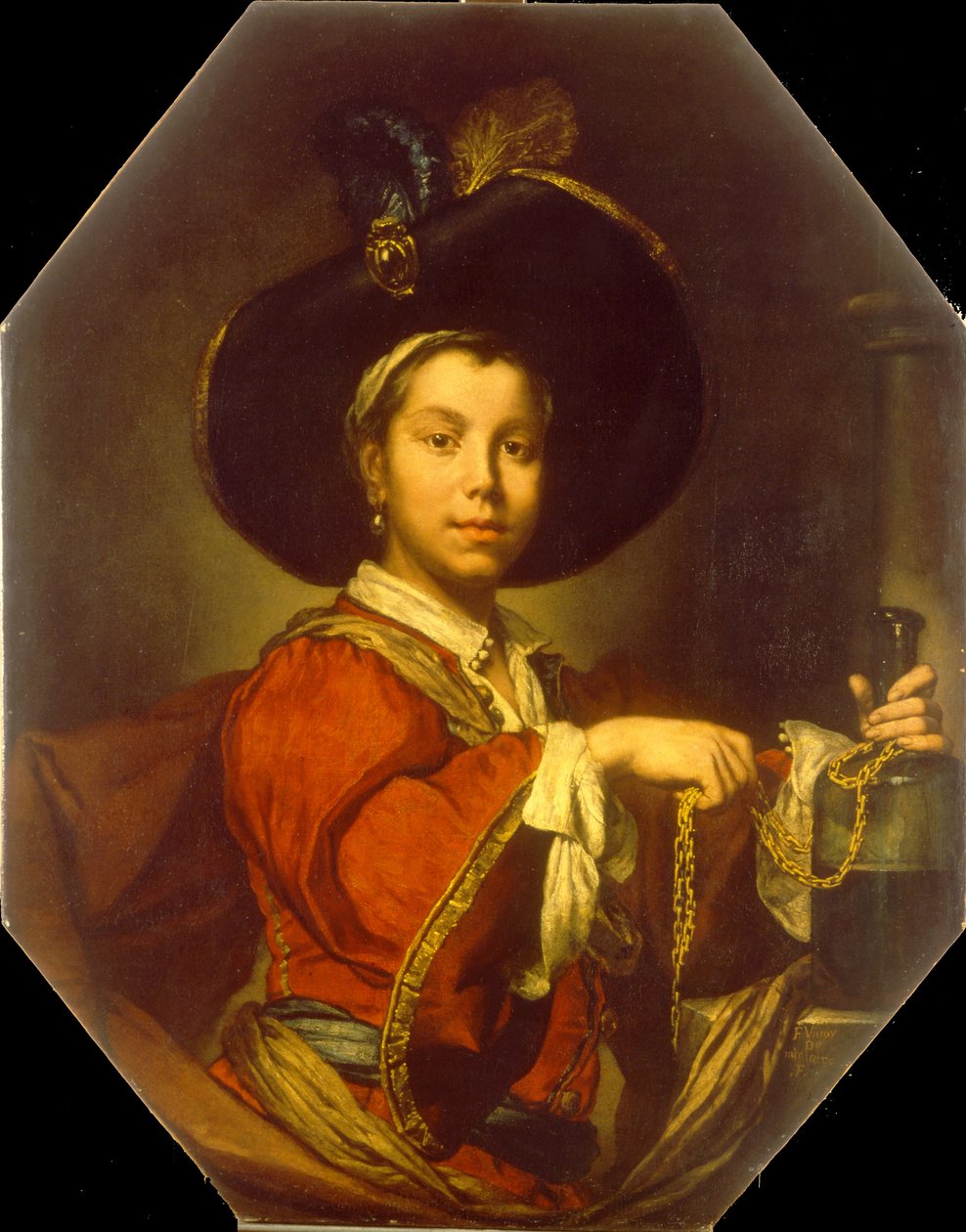 Genç Bir Adamın Portresi (Lallegrezza) by Vittore Ghislandi called Fra Galgario