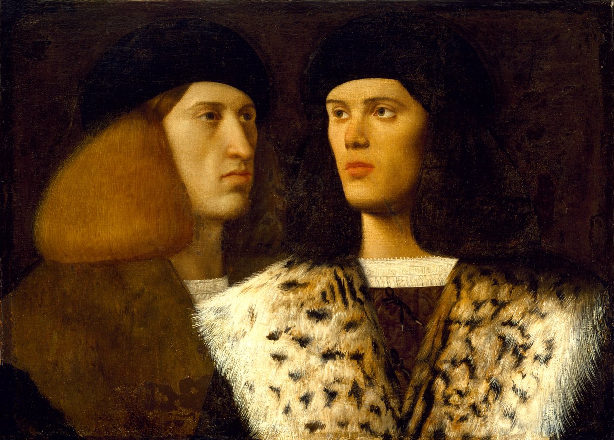 İki Genç Adamın Portresi, c.1515 by Vittore Belliniano