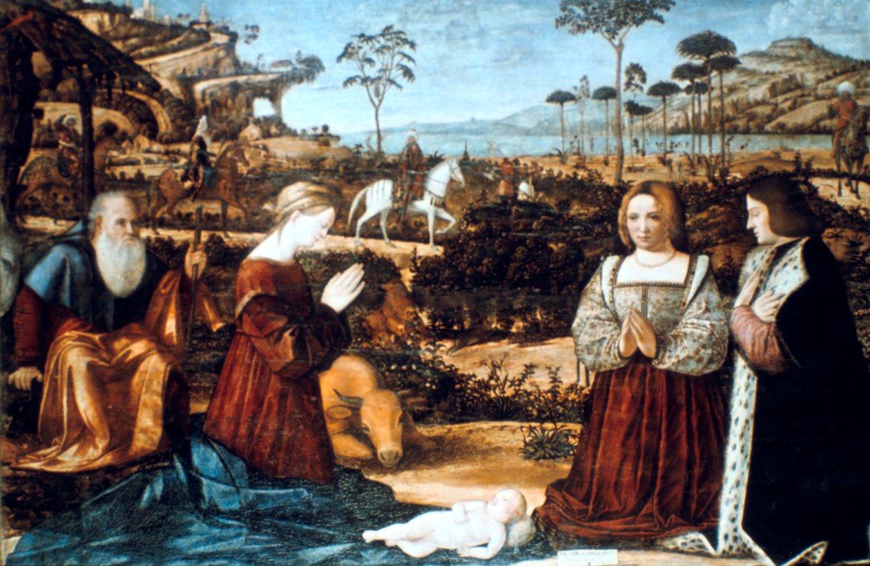 İki Bağışçılı Kutsal Aile, 1505 by Vittore Carpaccio