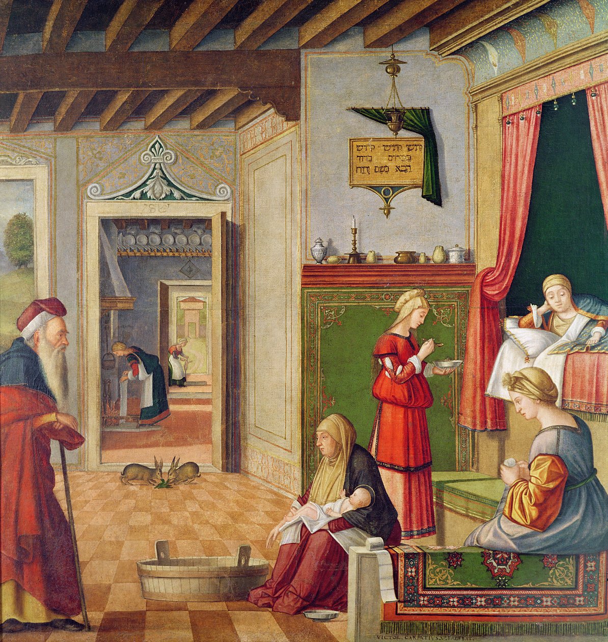 Bakirenin Doğuşu, 1504-08 (ayrıca bkz. 204962) by Vittore Carpaccio