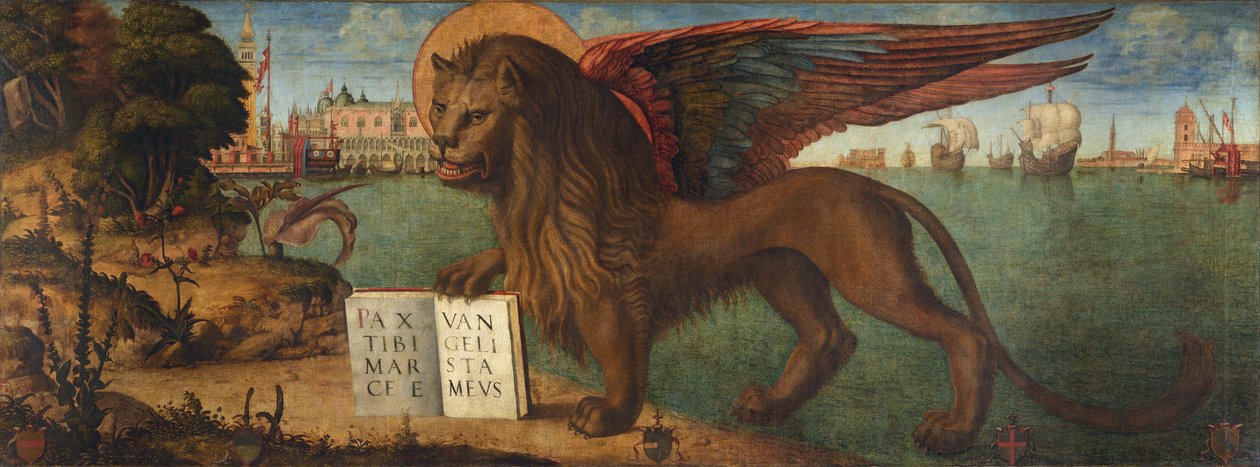 Aziz Mark Aslanı, Carpaccio, Vittore (1460-1526). Tuval üzerine tempera by Vittore Carpaccio