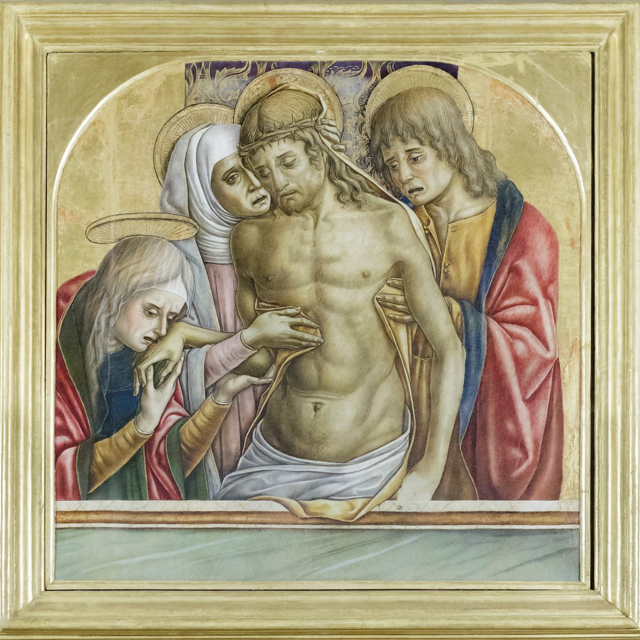 Pietà, Ricci aile şapeli (tuval üzerine yağlıboya) by Vittore Crivelli