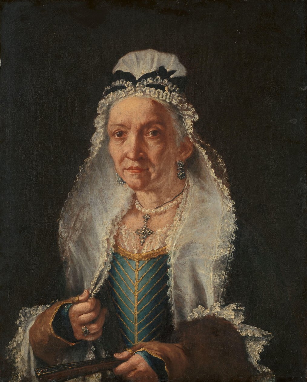 Yaşlı Bir Kadının Portresi by Vittore Ghislandi (circle of)
