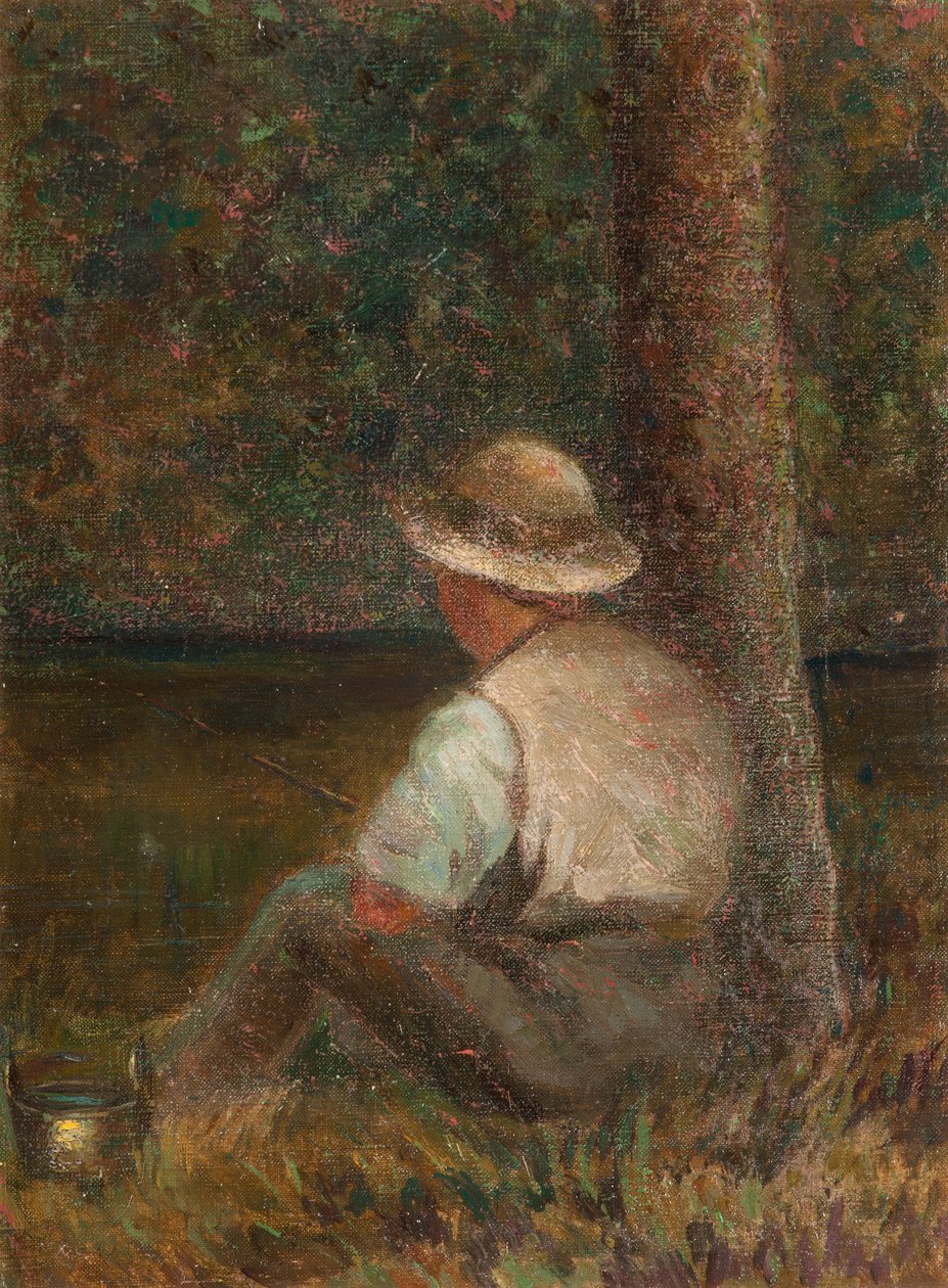 Vittore Grubicy, Balık Tutan Çocuk by Vittore Grubicy de Dragon