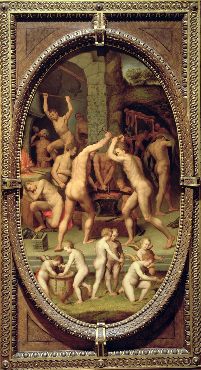 Vulcan Demirhanesi, 1572 (arduvaz) by Vittorio Casini