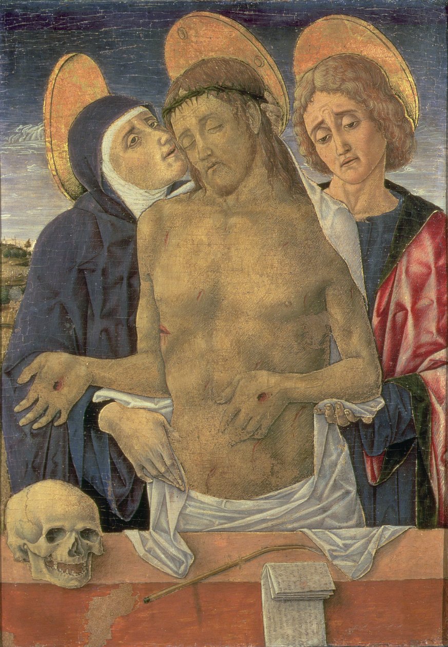 Pieta (panelde tempera) by Vittore Crivelli