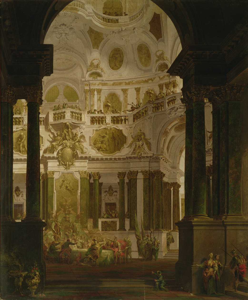 Belşatsar Bayramı (tuval üzerine tempera) by Vittorio Maria Bigari