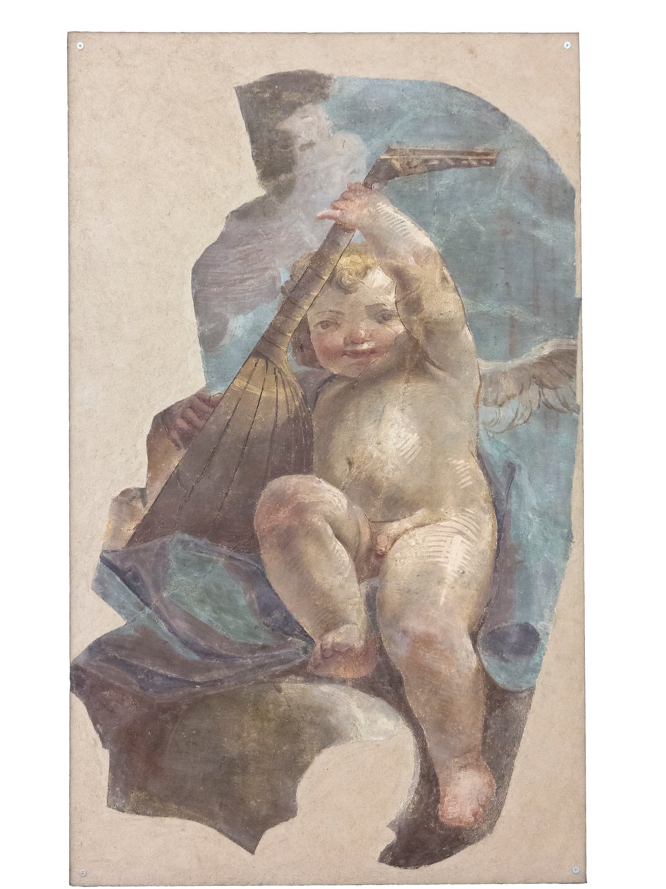 Aslen Aziz Augustinus kilisesinden meleklerin freskleri by Vittorio Maria Bigari