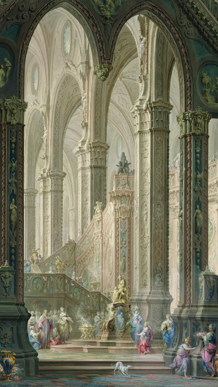 Putların önünde tütsü yakan Salomon by Vittorio Maria Bigari