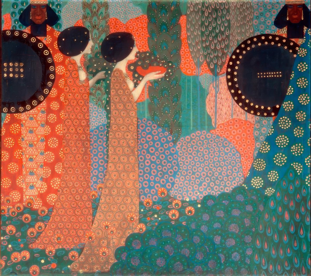 prensesler ve savaşçılar by Vittorio Zecchin