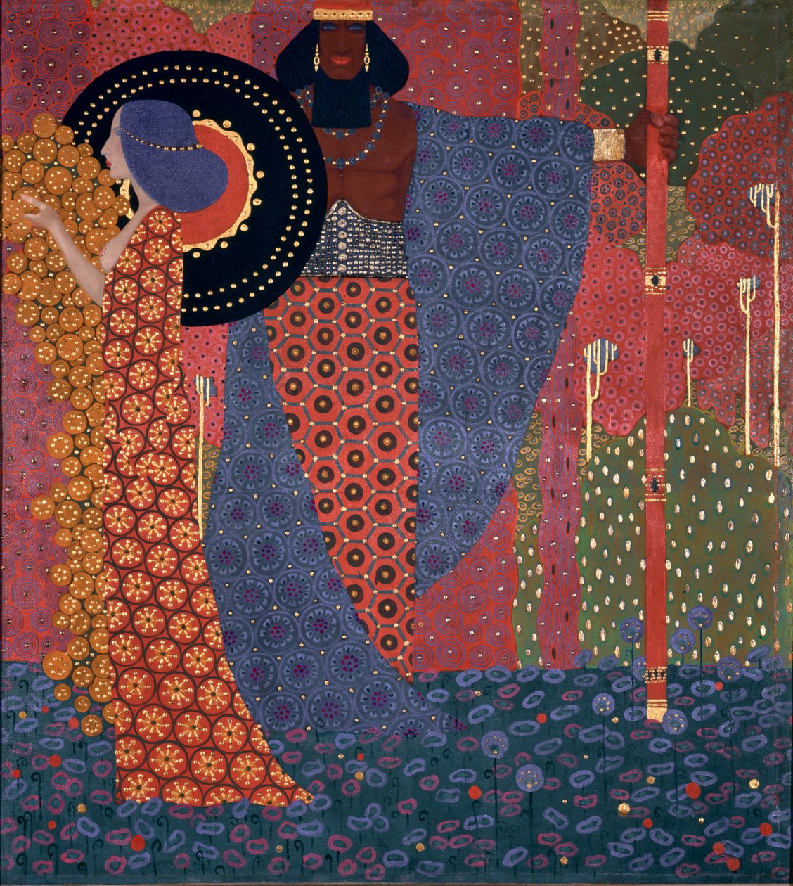 Prenses ve Savaşçı Bin Bir Gece Serisi, 1914. by Vittorio Zecchin
