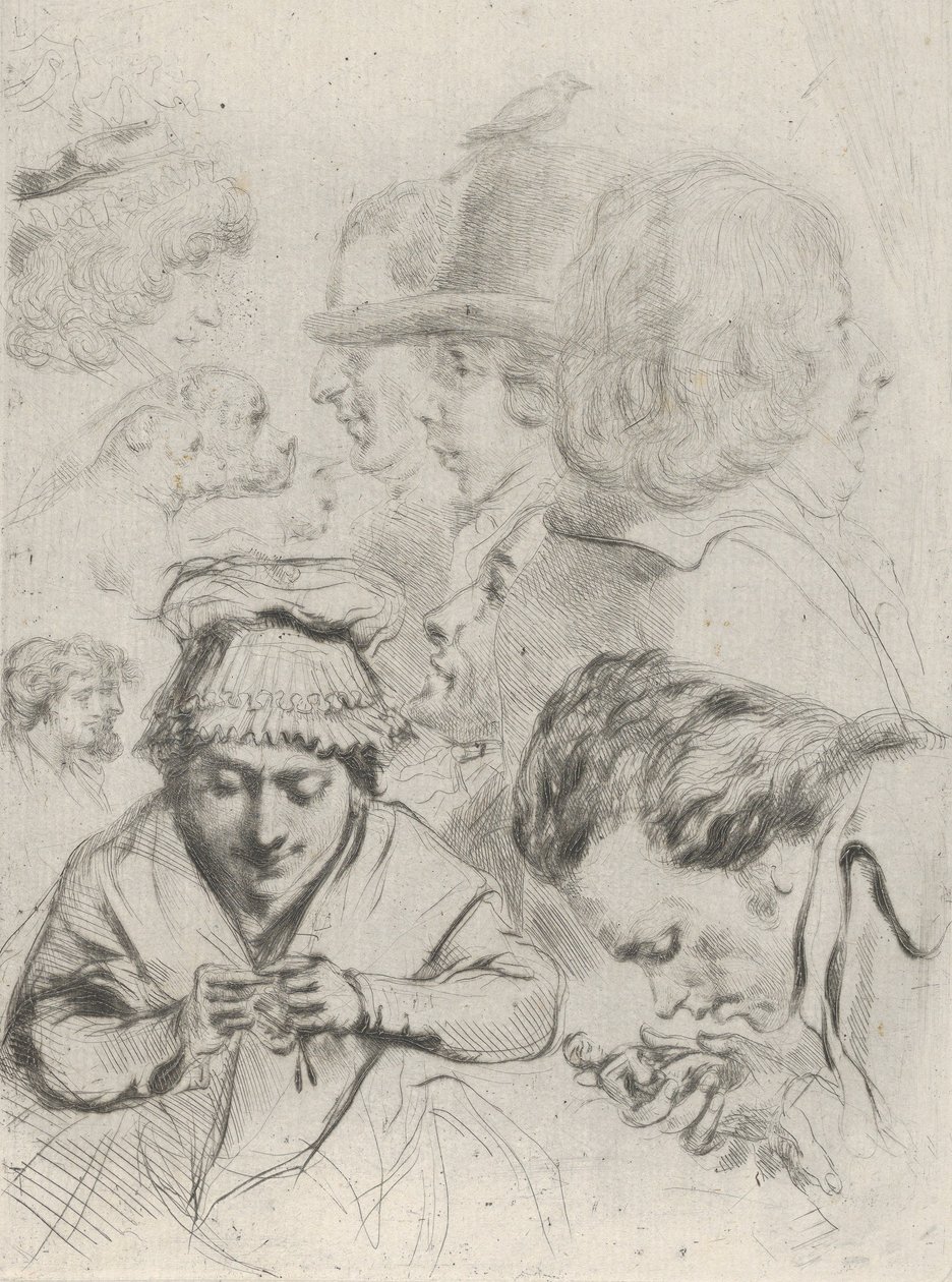 Le Citoyen Aubourg, Madam Aubourg ve aileleri Yurttaş Aubourg, Madame Aubourg..., yak. 1795-1805. by Vivant Denon