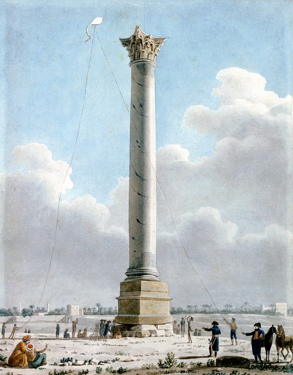Pompey Sütunu, İskenderiye 1798, 1798 by Vivant Denon