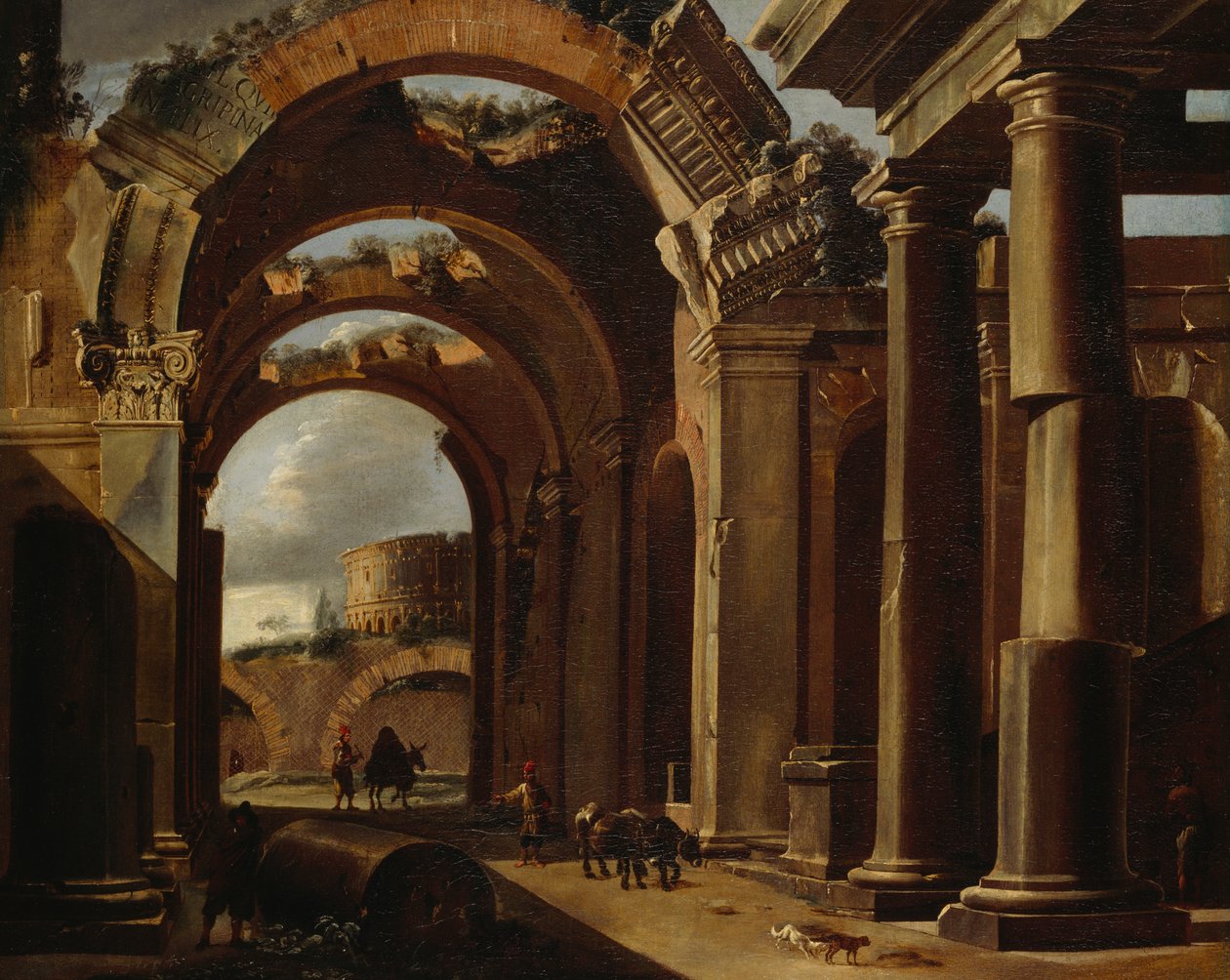 Klasik Harabeler (tuval üzerine yağlıboya) by Viviano Codazzi