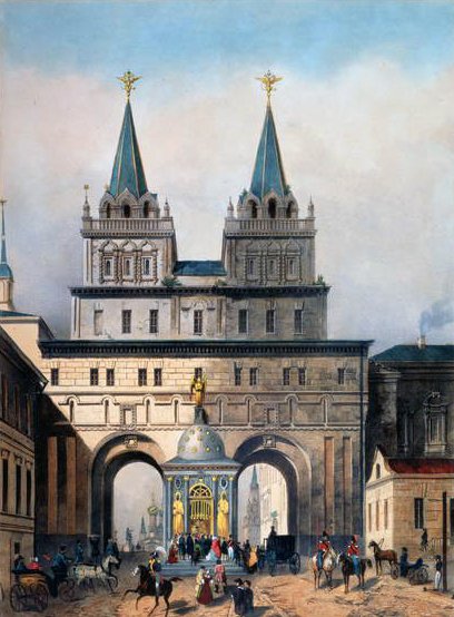 A. Muller tarafından kazınmış Moskova Kremlin