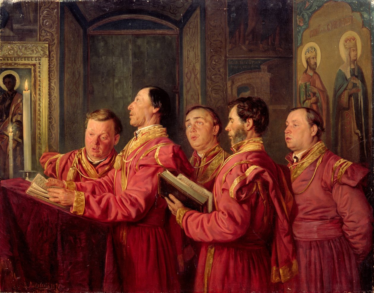 Kilisedeki Korolar, 1870 by Vladimir Egorovic Makovsky