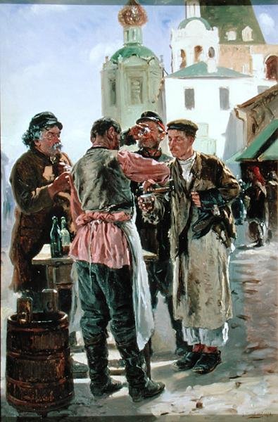 Kvas Satıcısı, 1879 by Vladimir Egorovic Makovsky