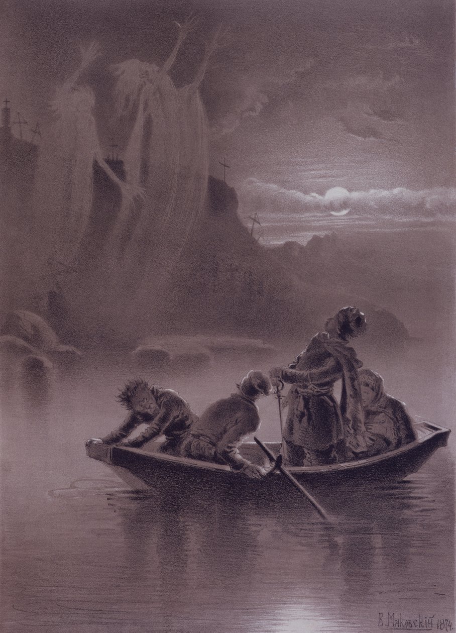 Korkunç İntikam, 1874 by Vladimir Egorovic Makovsky