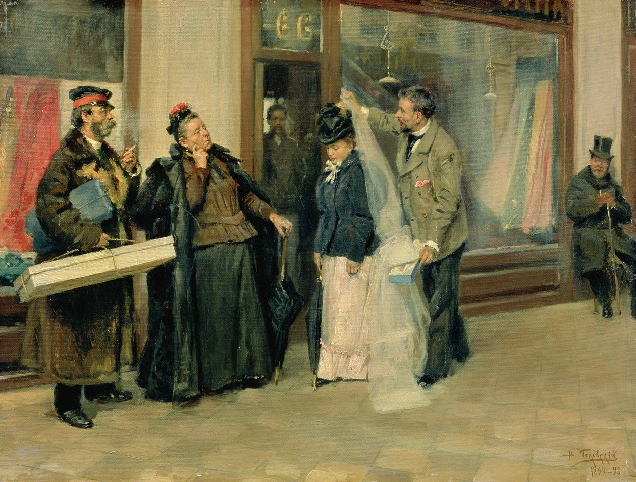 Düğün Hediyelerinin Seçimi, 1897-98 by Vladimir Egorovic Makovsky