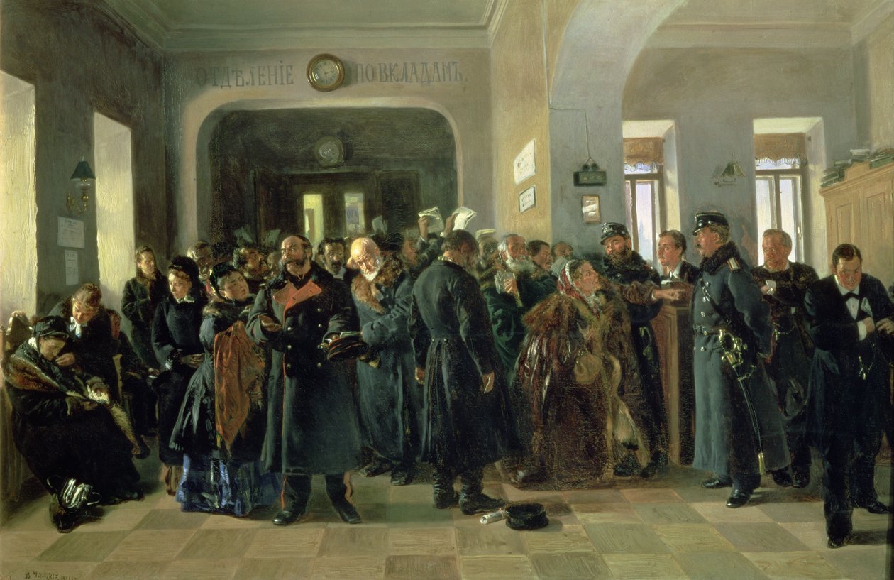 Bir Bankanın Çöküşü, 1881 (ayrıca bkz. 40930) by Vladimir Egorovic Makovsky