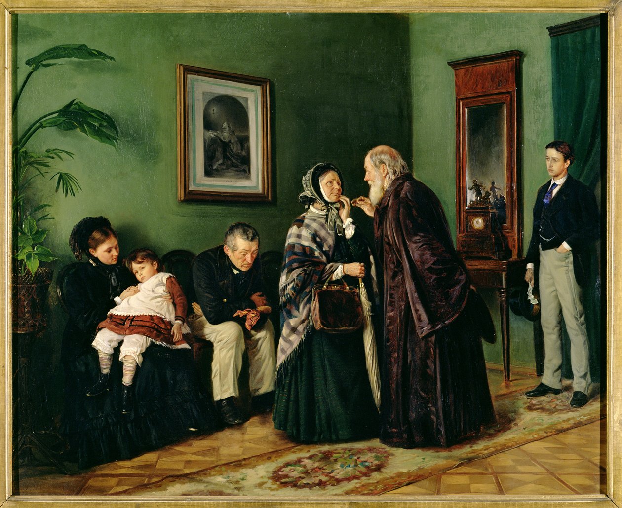 Doktorun Bekleme Odası, 1870 by Vladimir Egorovic Makovsky