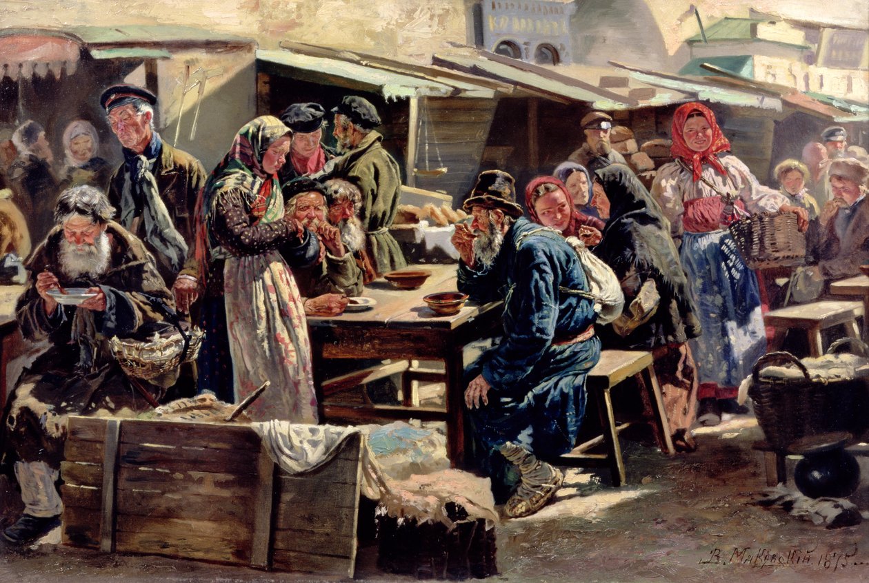 Yemek, 1875 by Vladimir Egorovic Makovsky