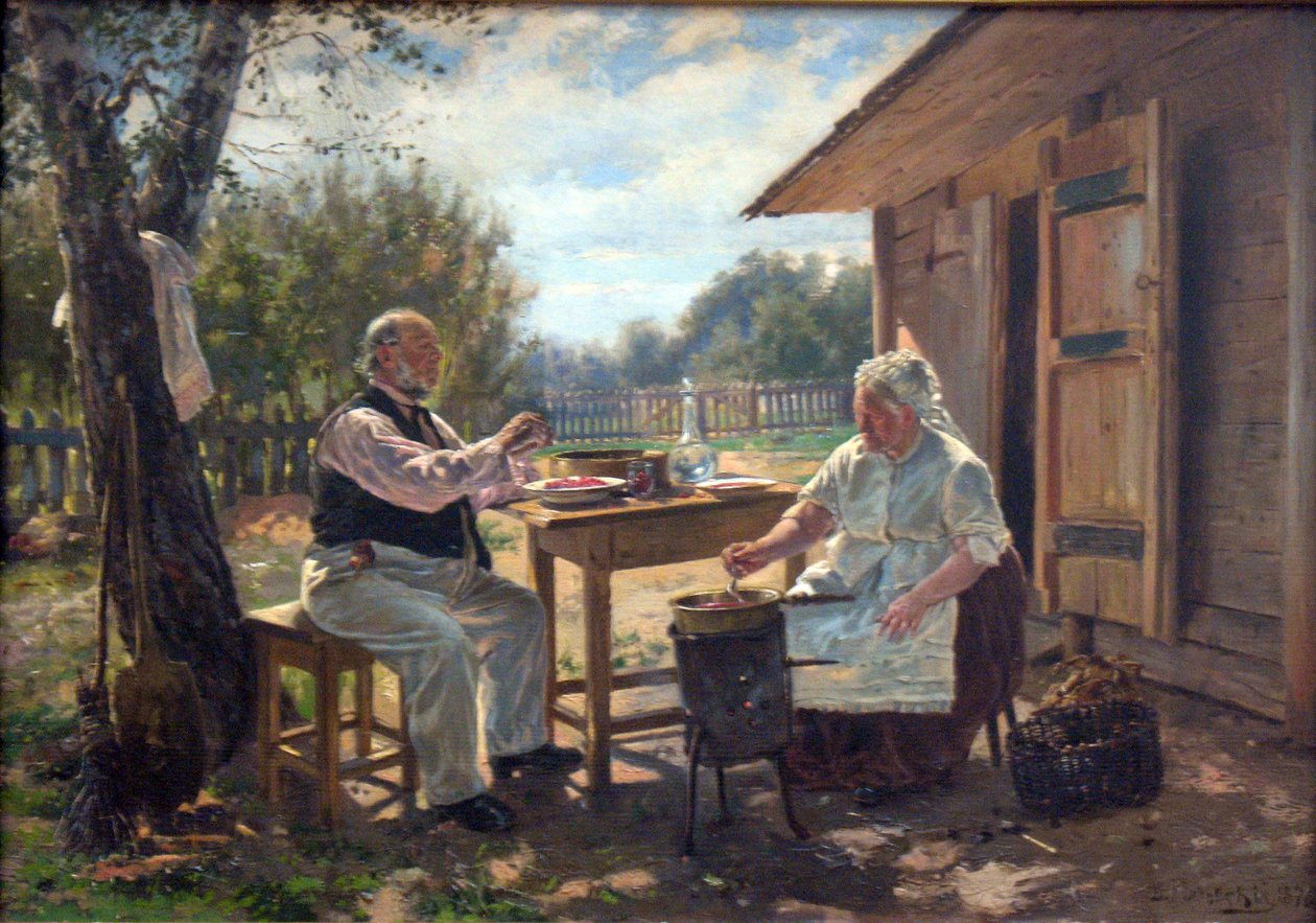 Reçel yapmanAlmanca: jam einkochenn: n by Vladimir Egorovic Makovsky