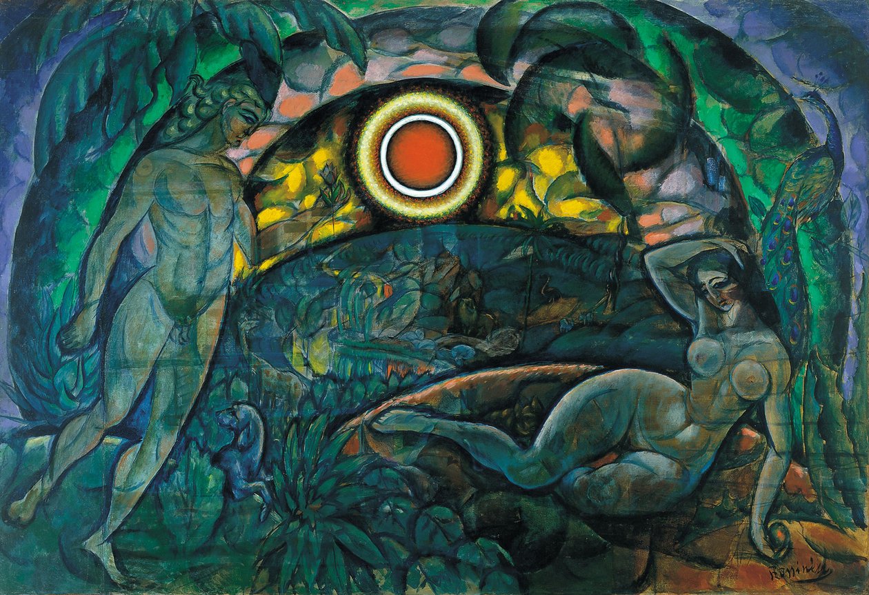 Adem ve Havva, 1912 by Daniel Vladimir Baranoff Rossine