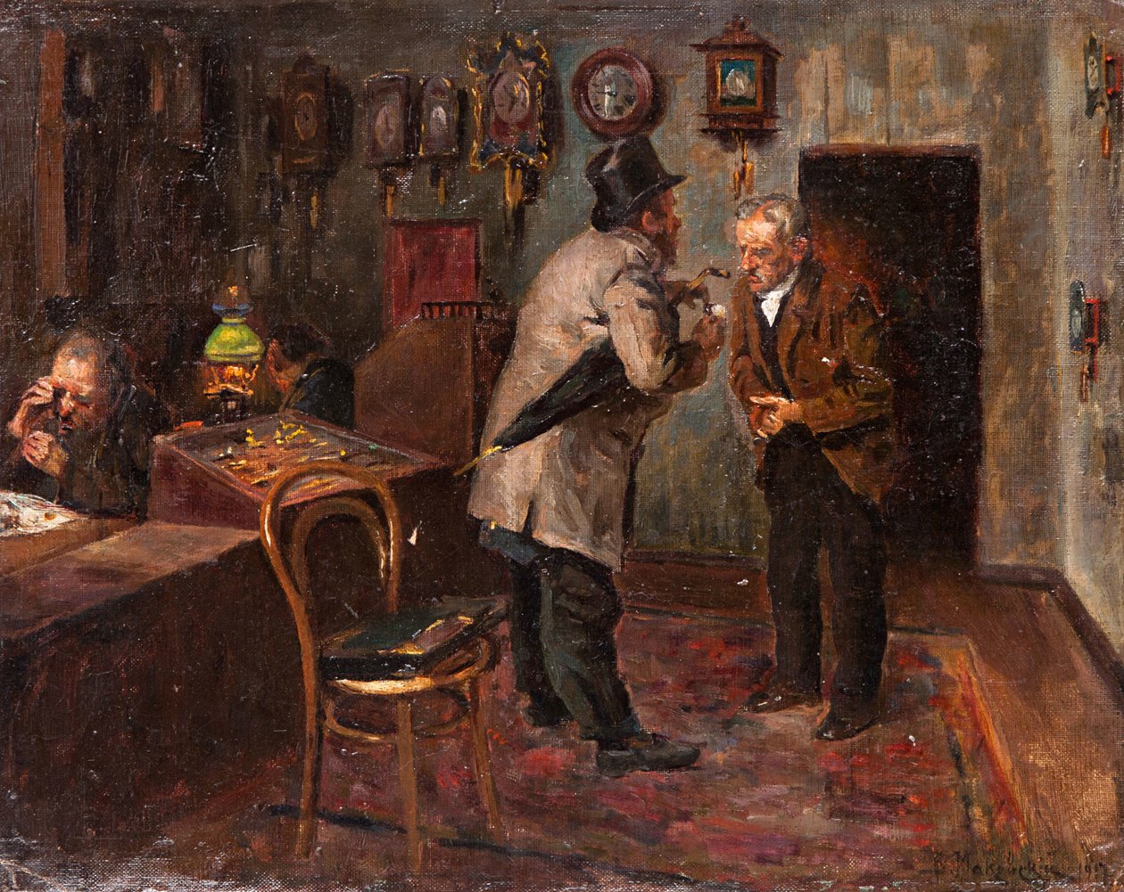 Kuyumcularda, 1917 by Vladimir Egorovic Makovsky