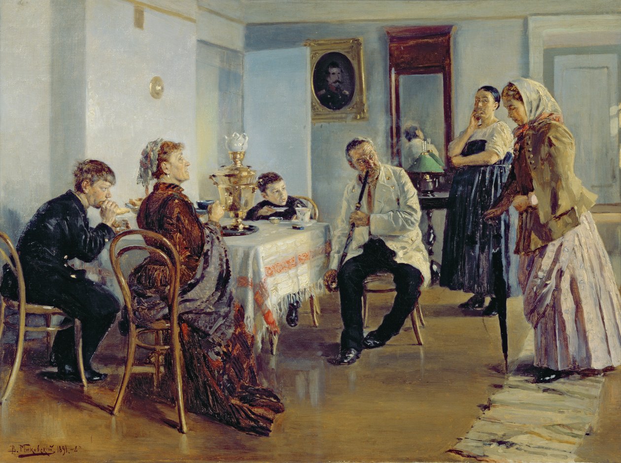 Hiring of a Maid, 1891-92  by Vladimir Egorovic Makovsky